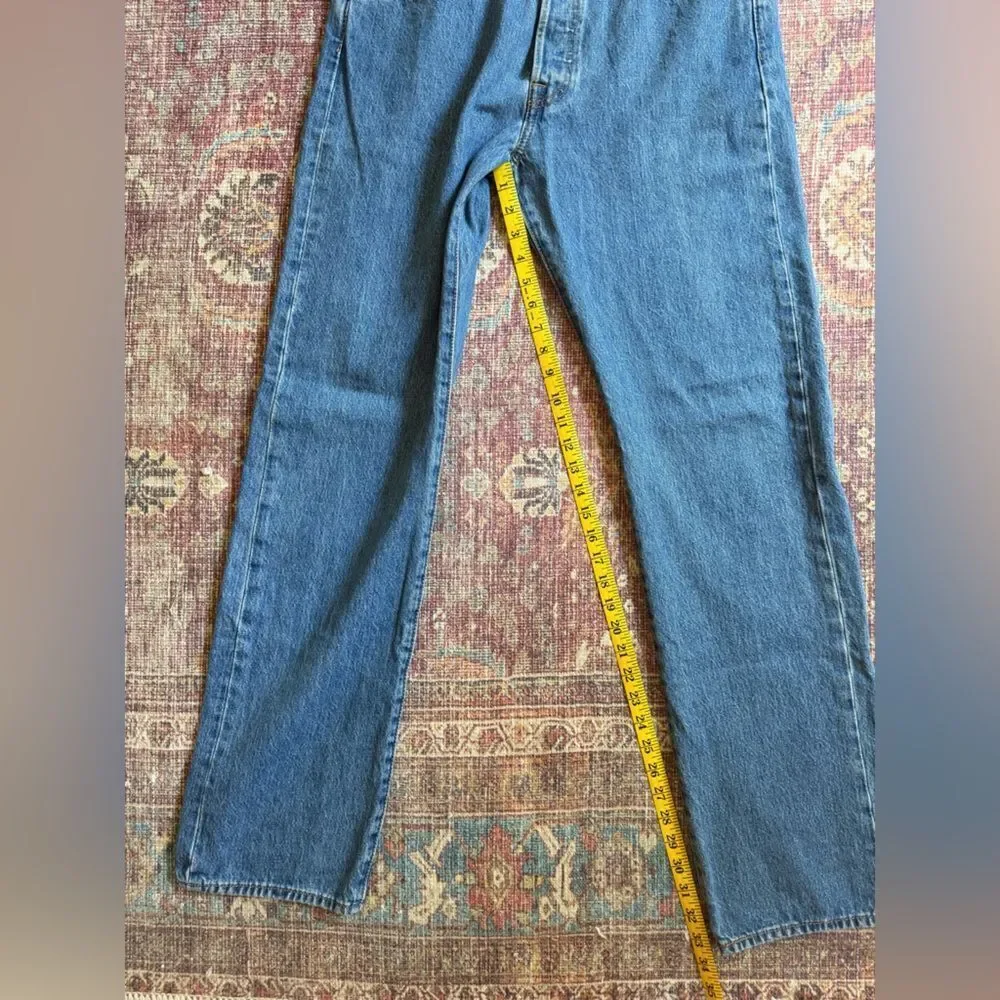 Levi’s 501 34x34 Classic Straight Blue Men's Jeans 100% Cotton Button Fly